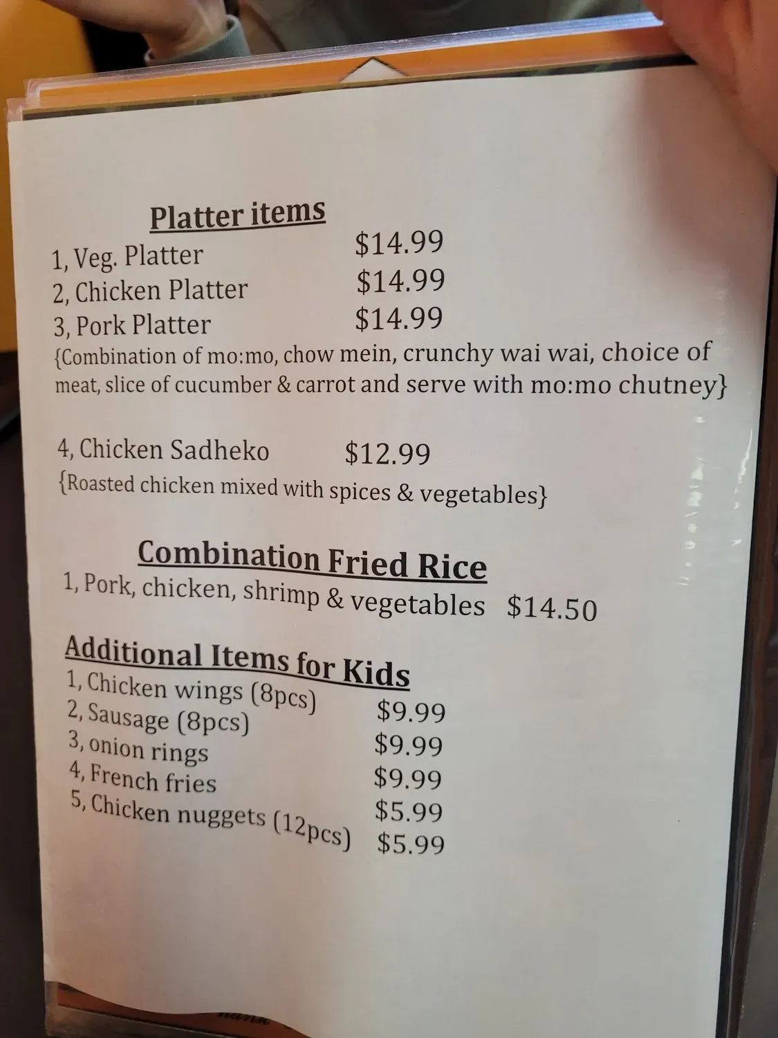 Menu 1