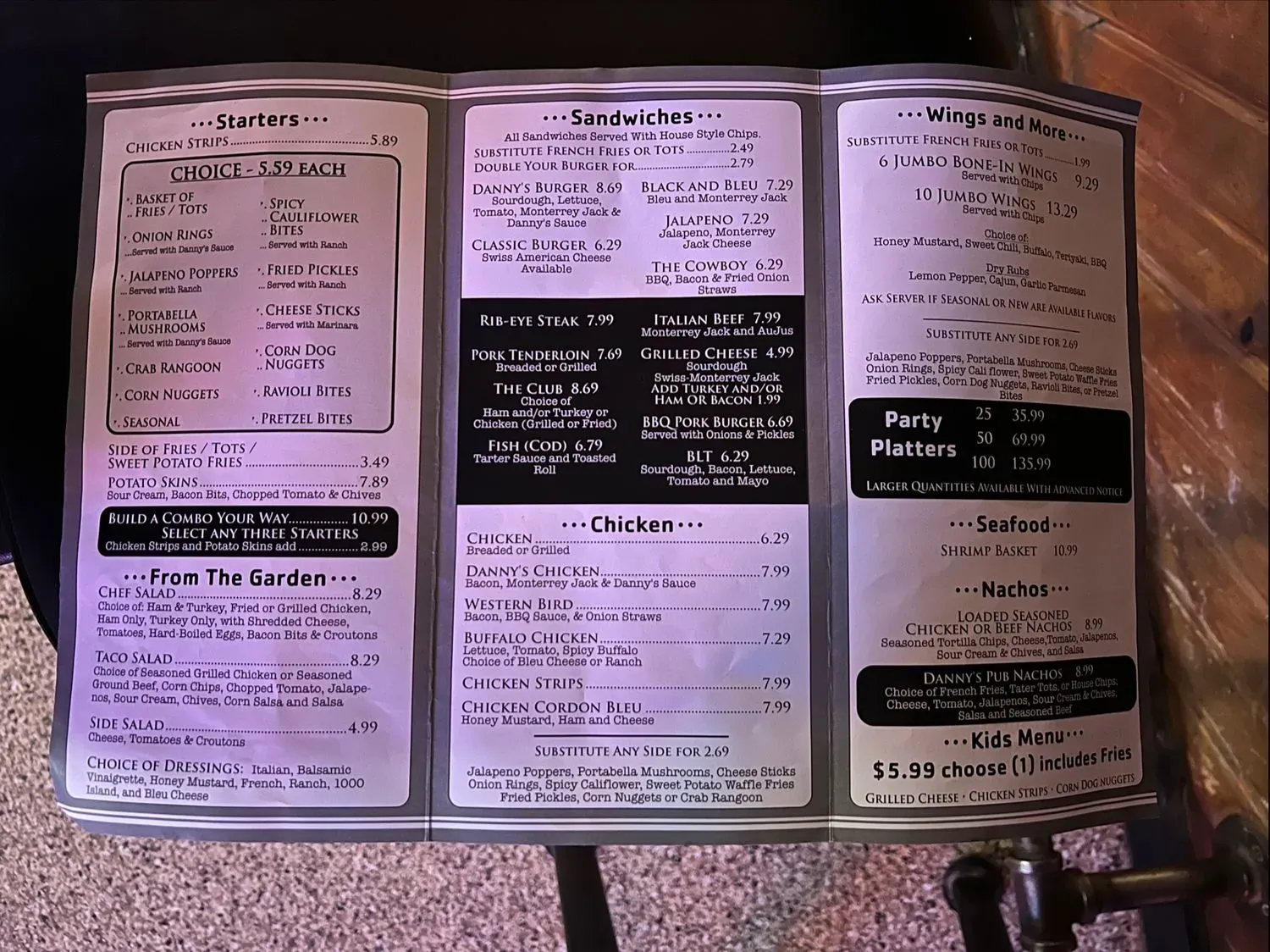 Menu 1