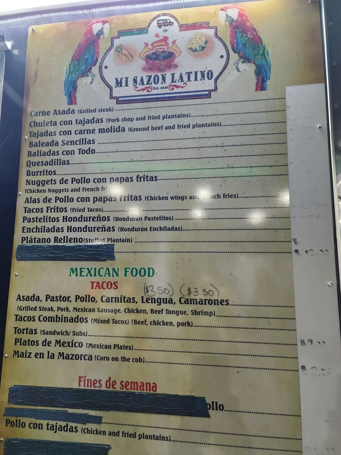 Menu 1