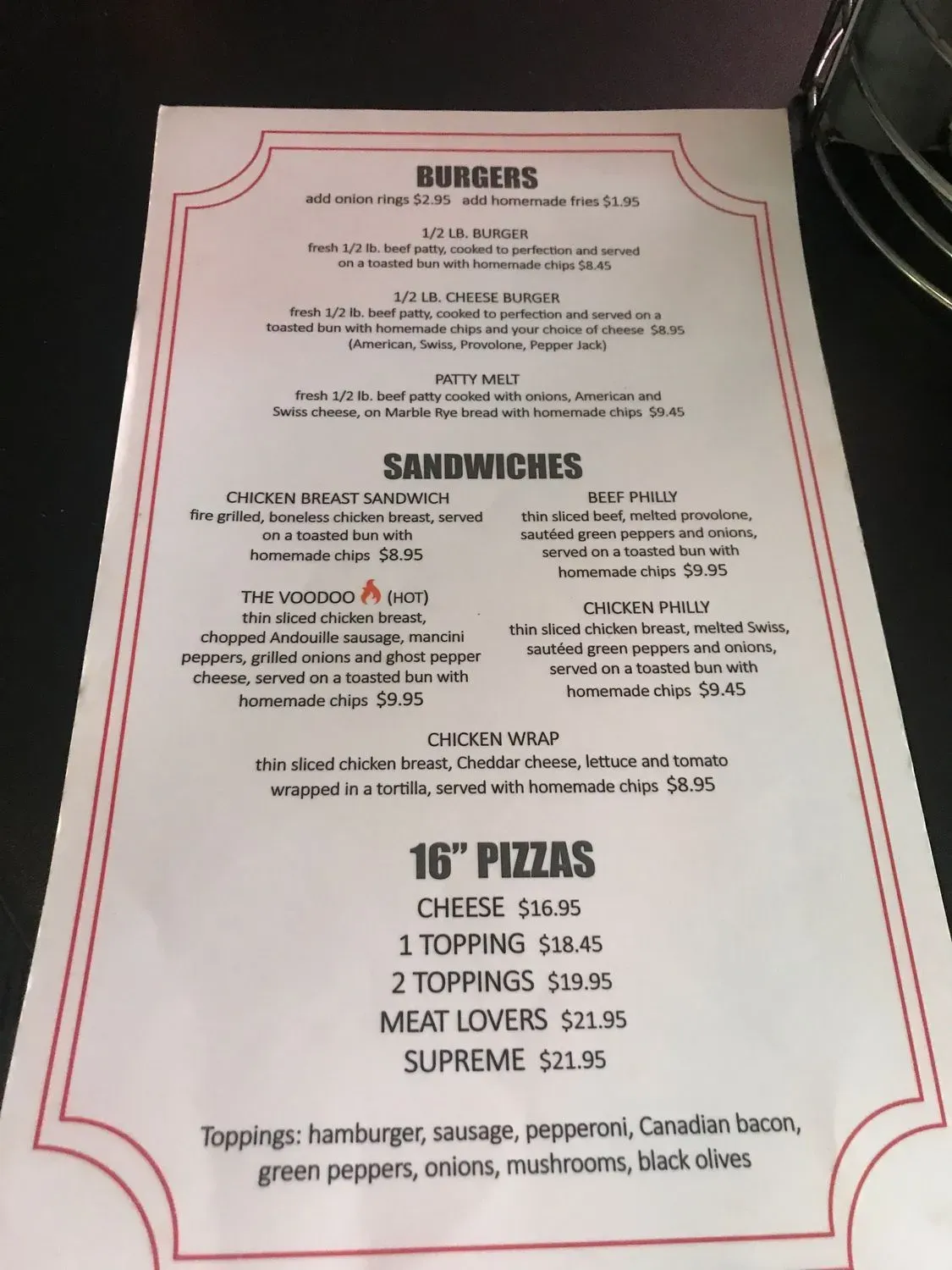 Menu 4