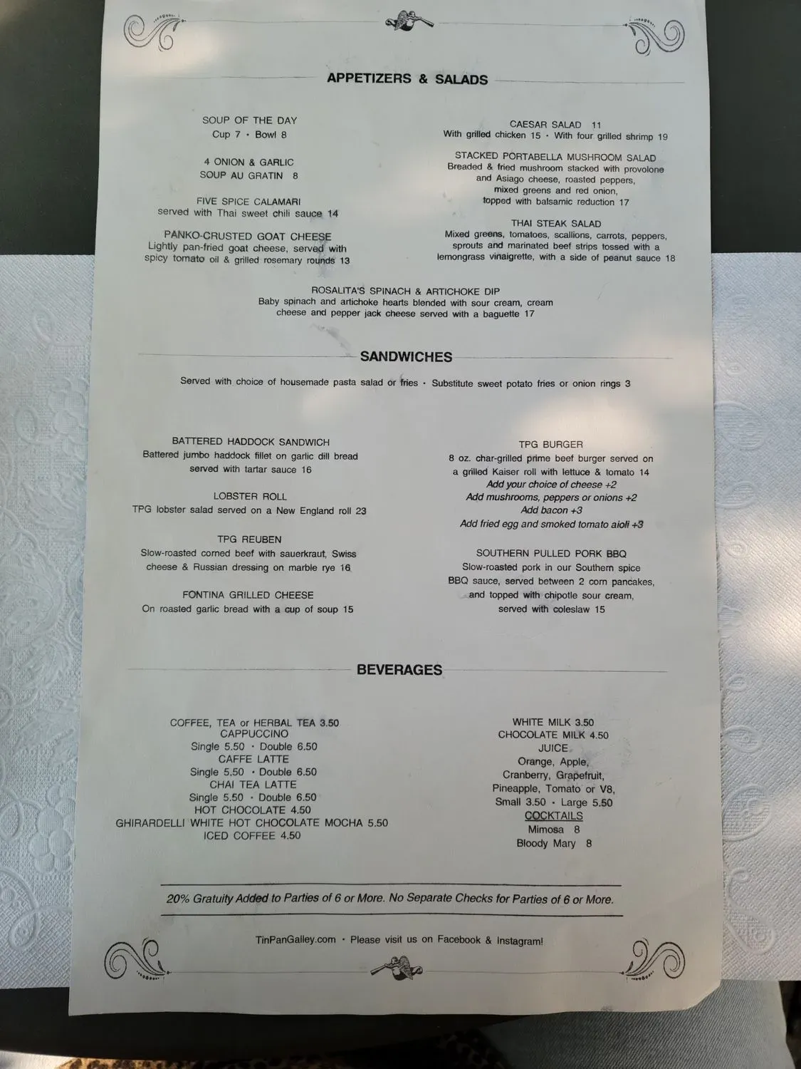 Menu 6