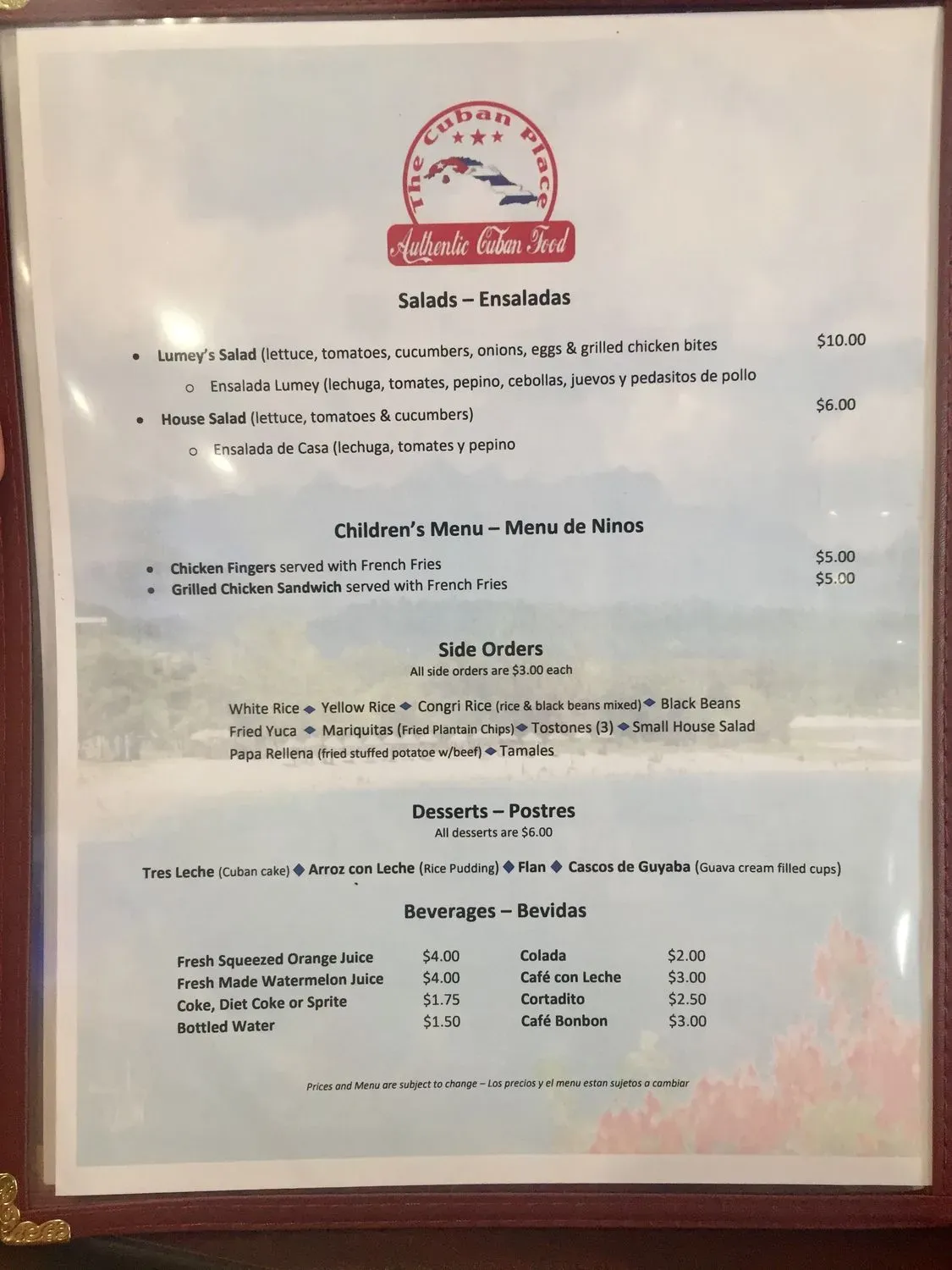 Menu 6