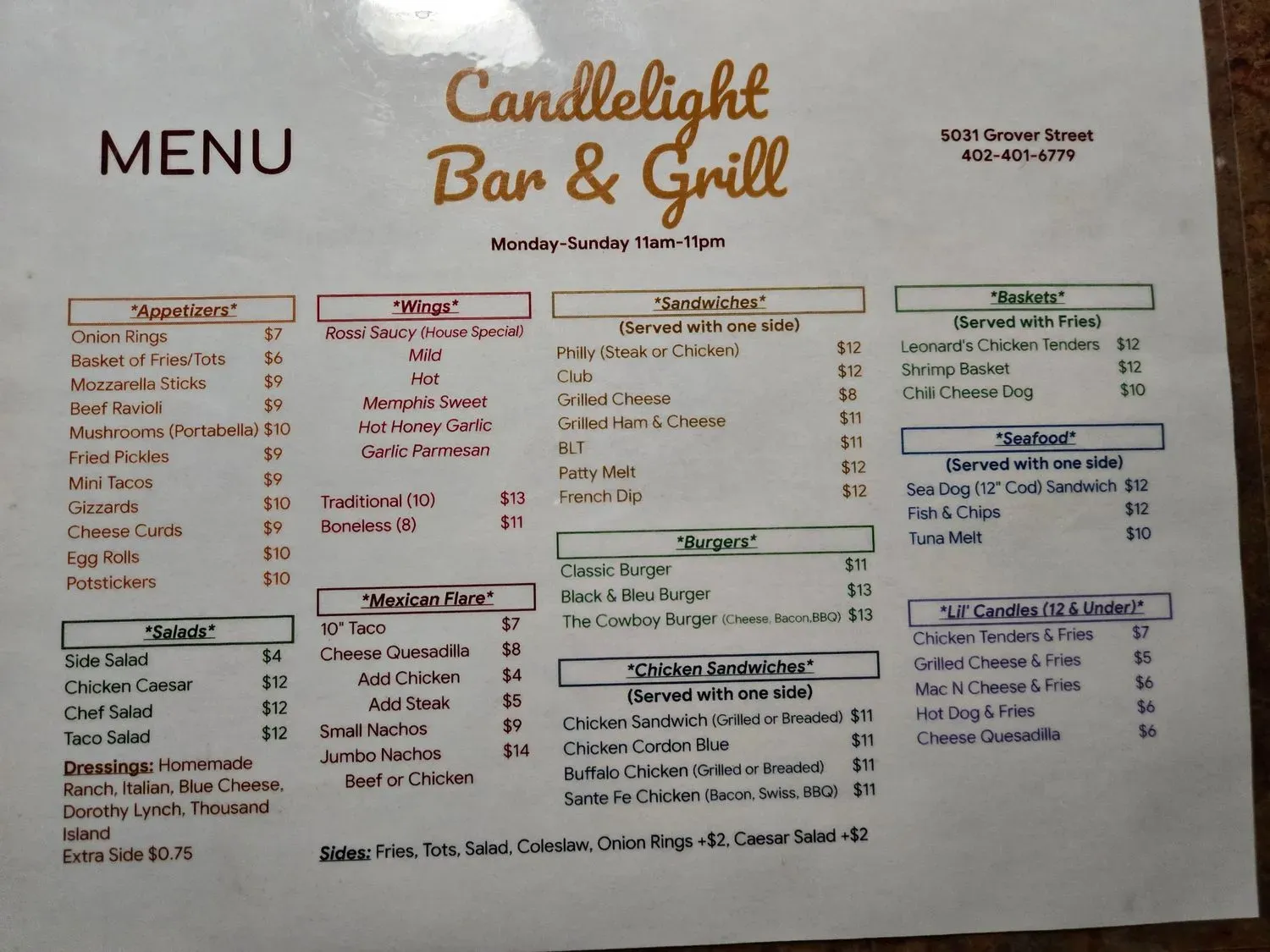 Menu 3