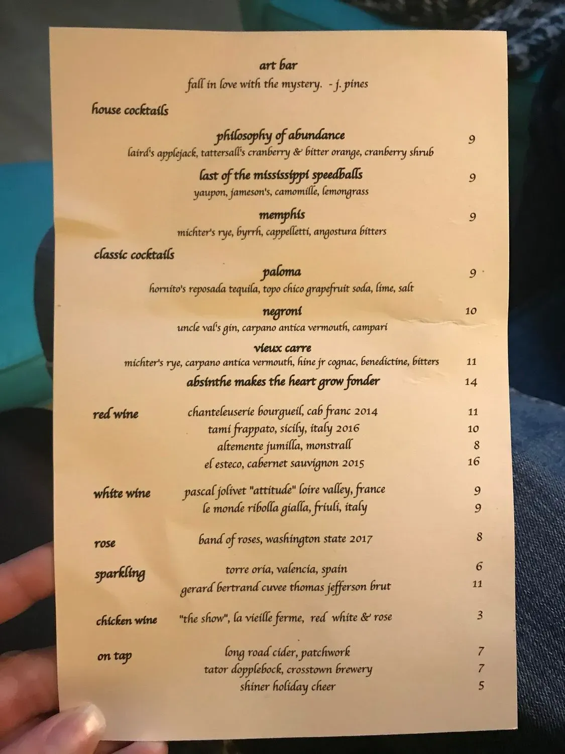 Menu 1