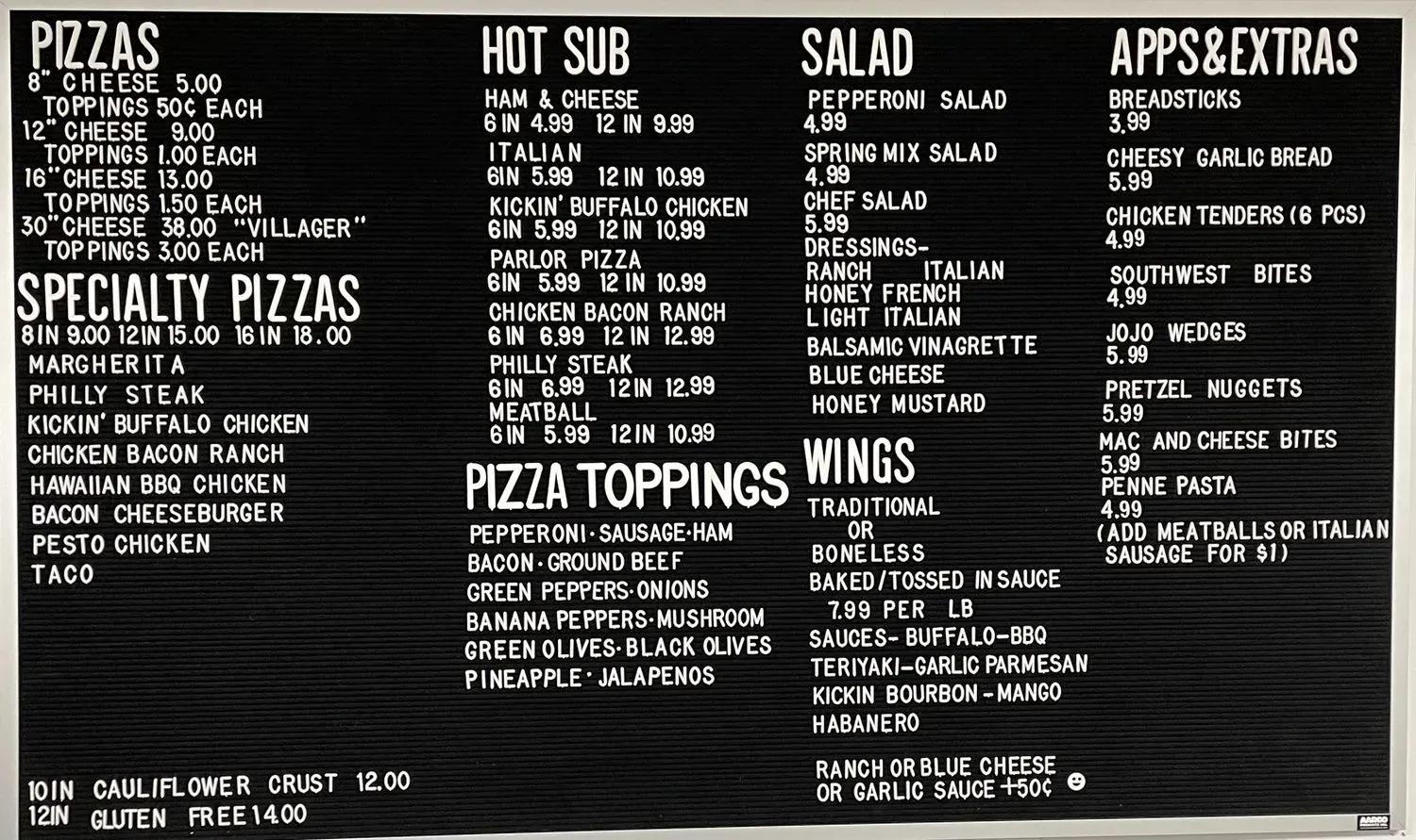 Menu 1