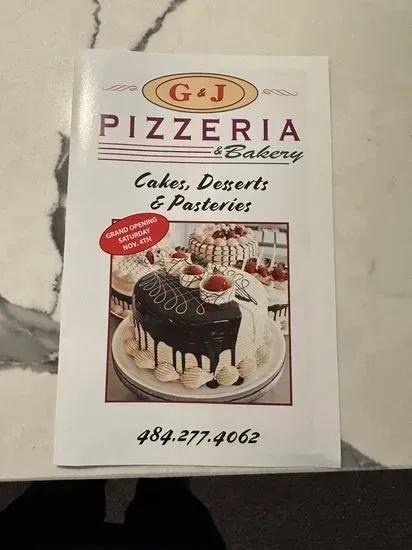 G&J Pizzeria & Bakery Menu | Blandon, PA | Checkle