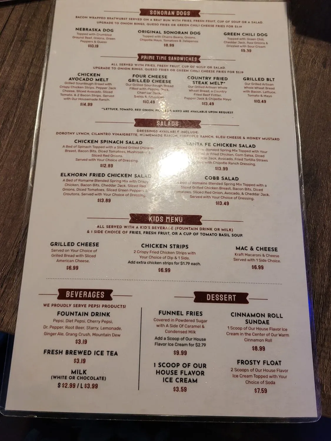 Menu 5