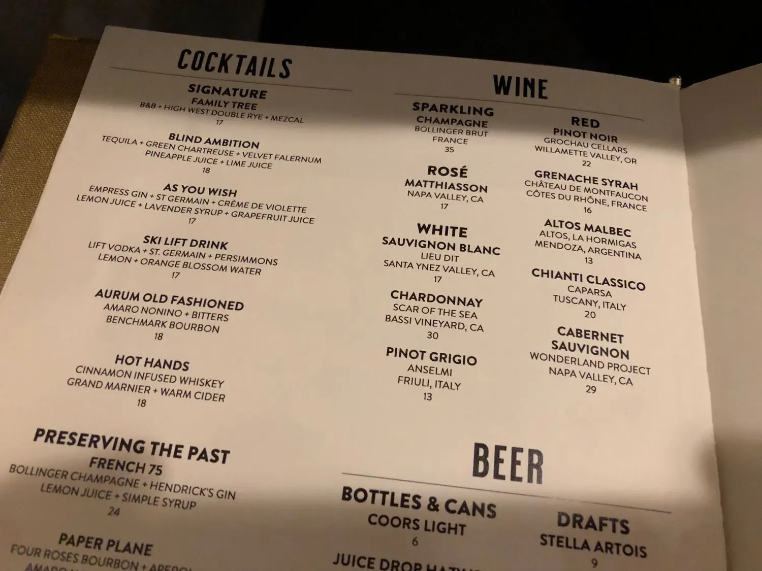 Menu 4