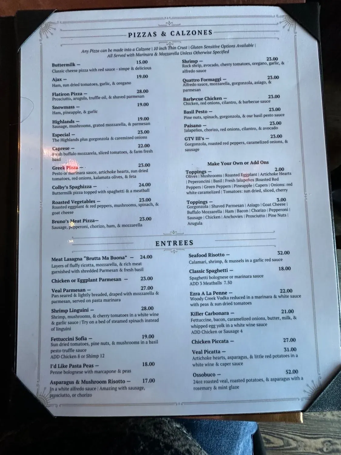 Menu 5