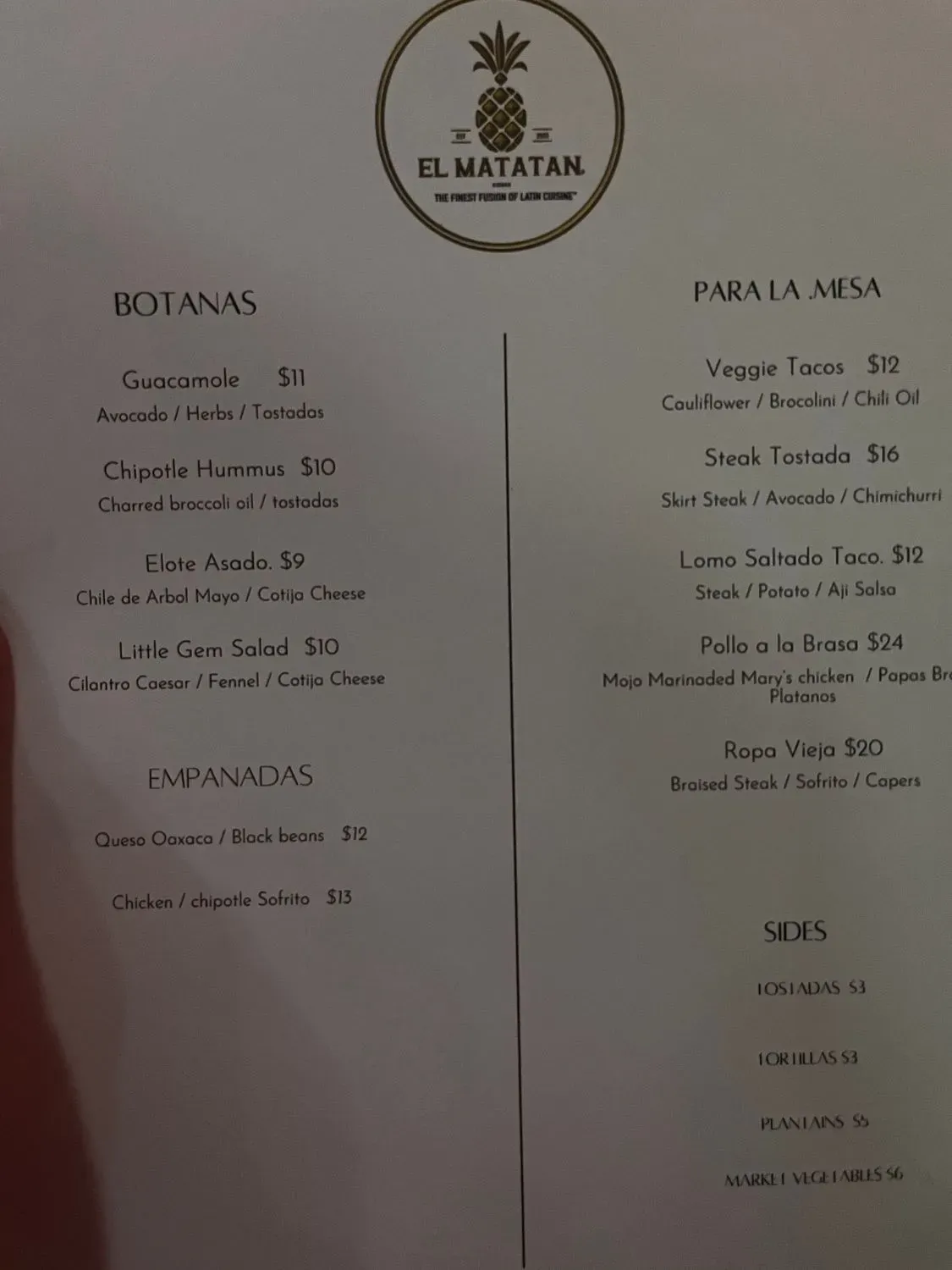 Menu 6