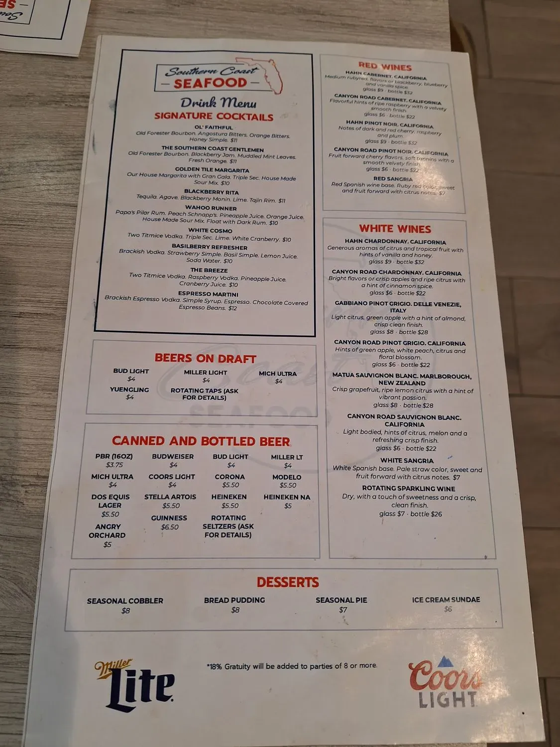 Menu 5