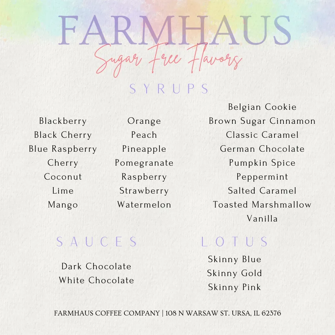 Farmhaus Coffee Company Menu - Updated October 2025