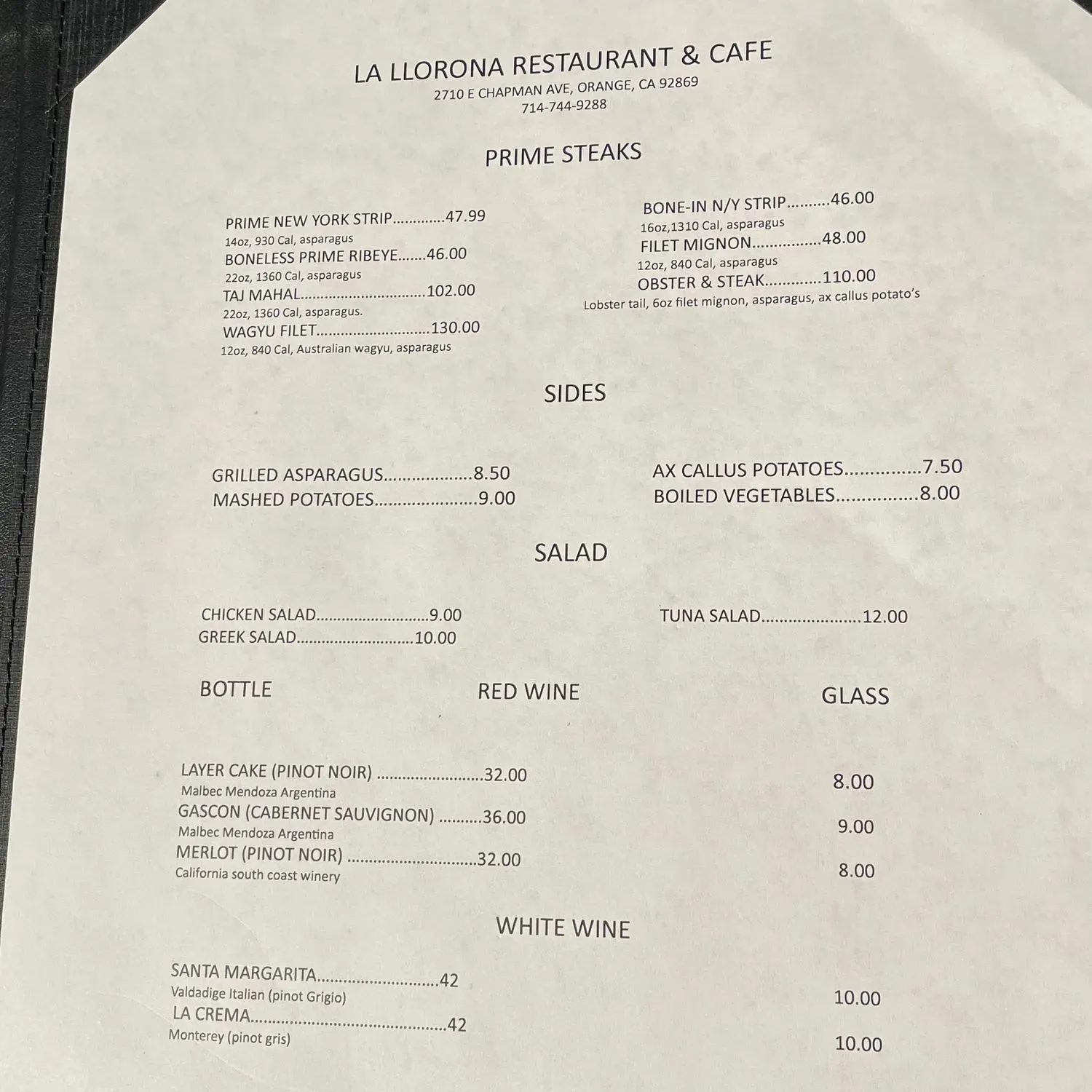 Menu 1