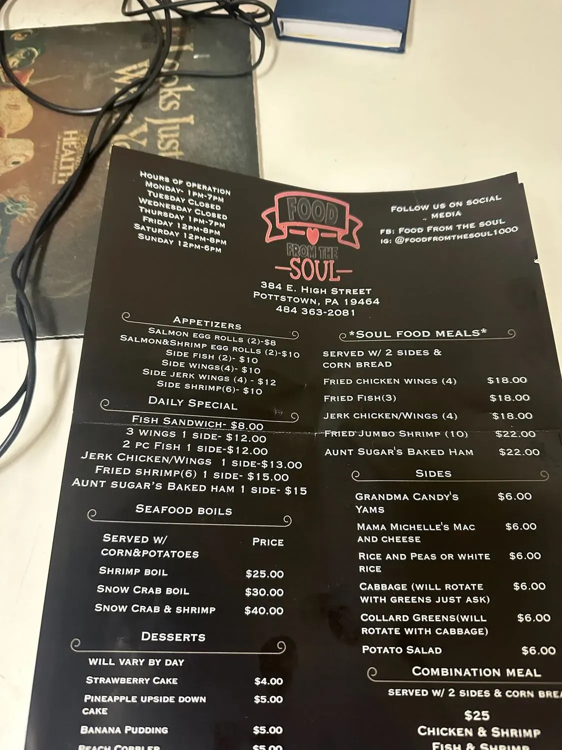 Menu 5