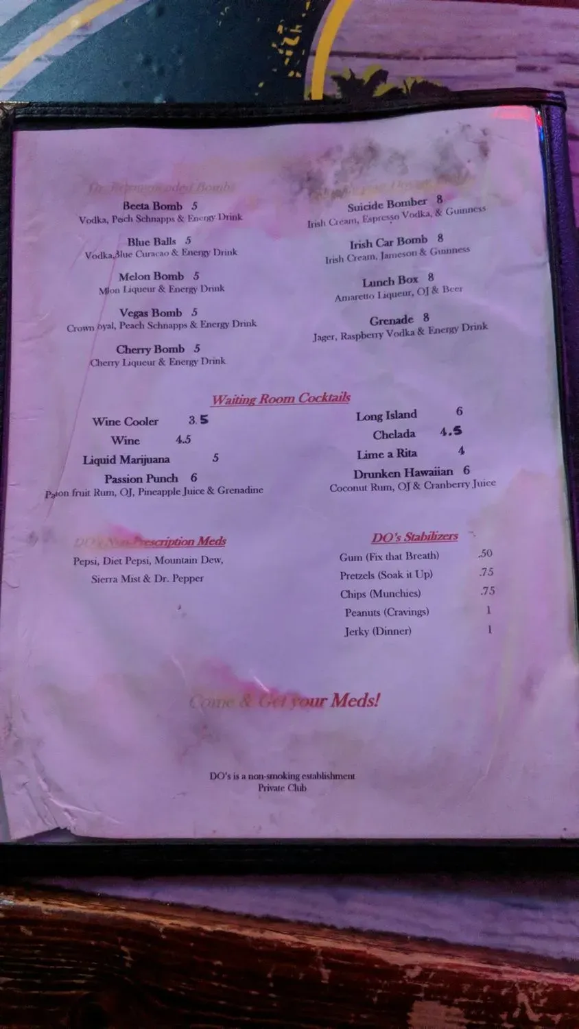 Menu 2