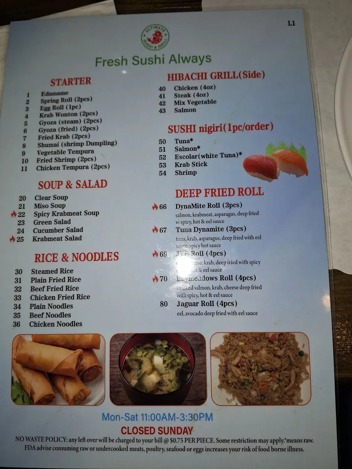 Menu 6