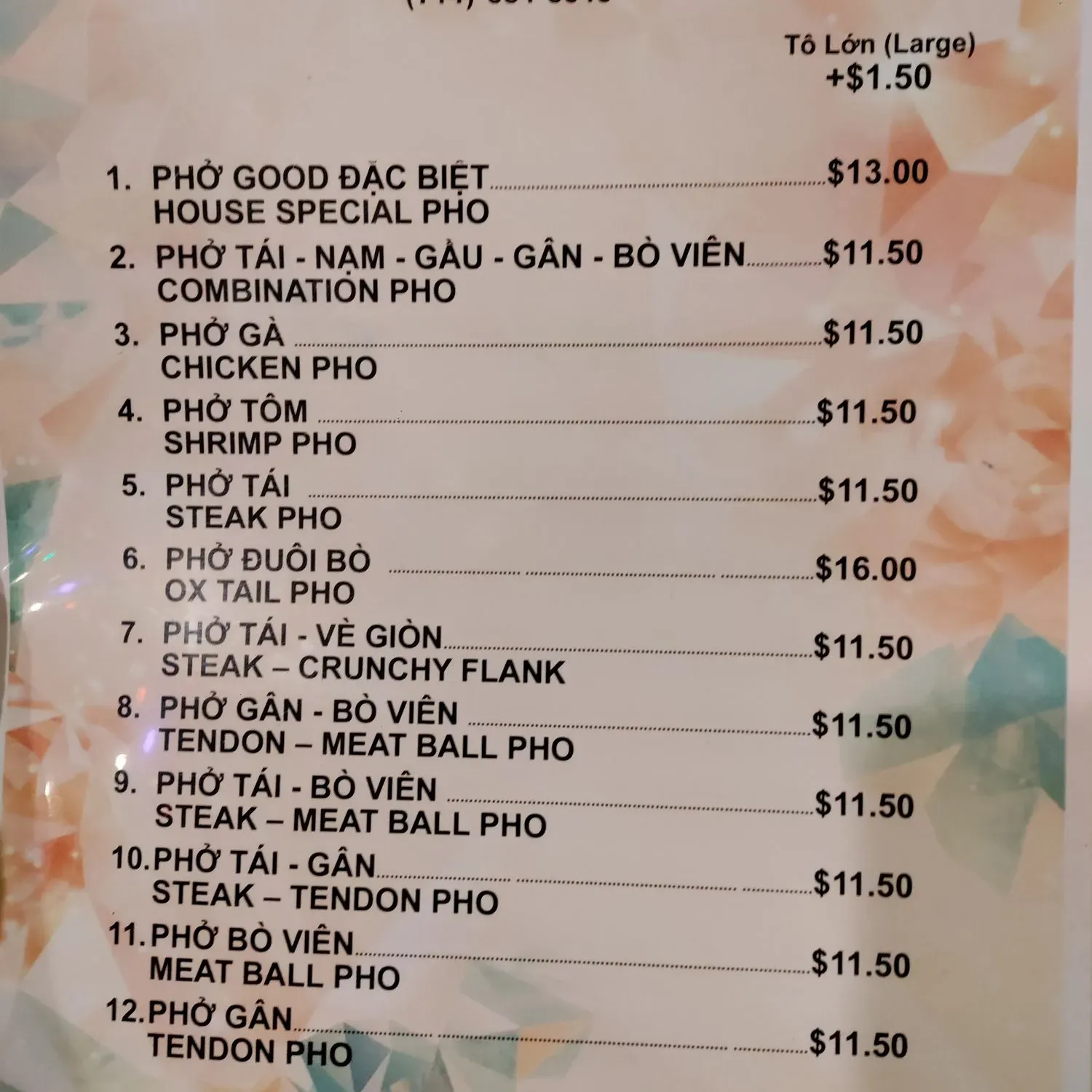 Menu 1