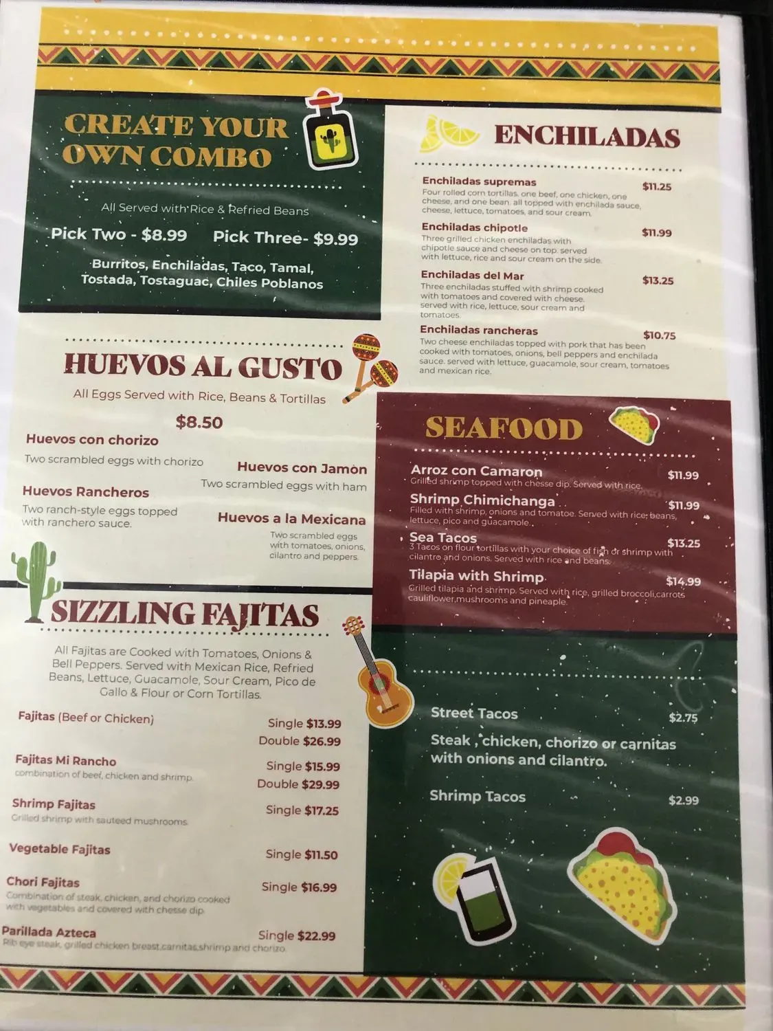 Mi Rancho Mexican Grill. Menu - Updated October 2025