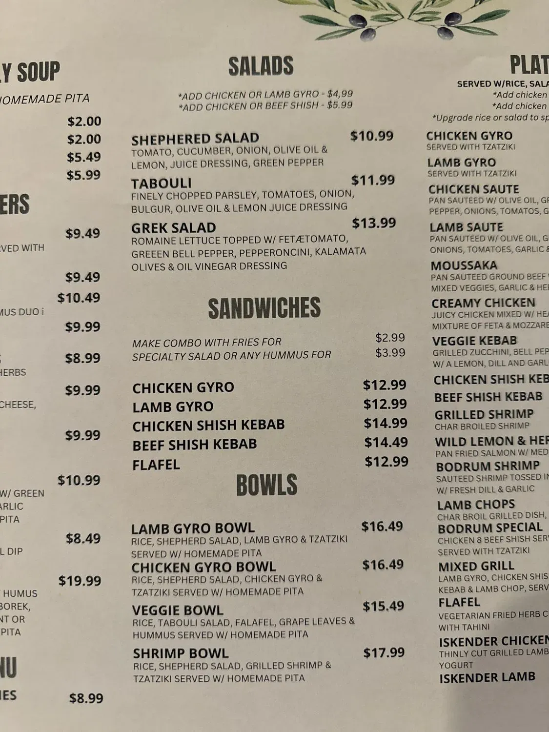 Menu 3