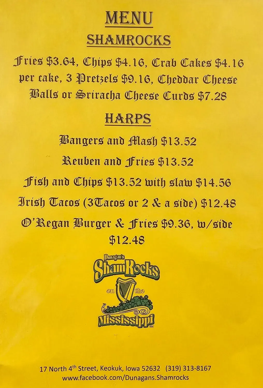 Menu 1