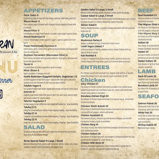 Menu 1