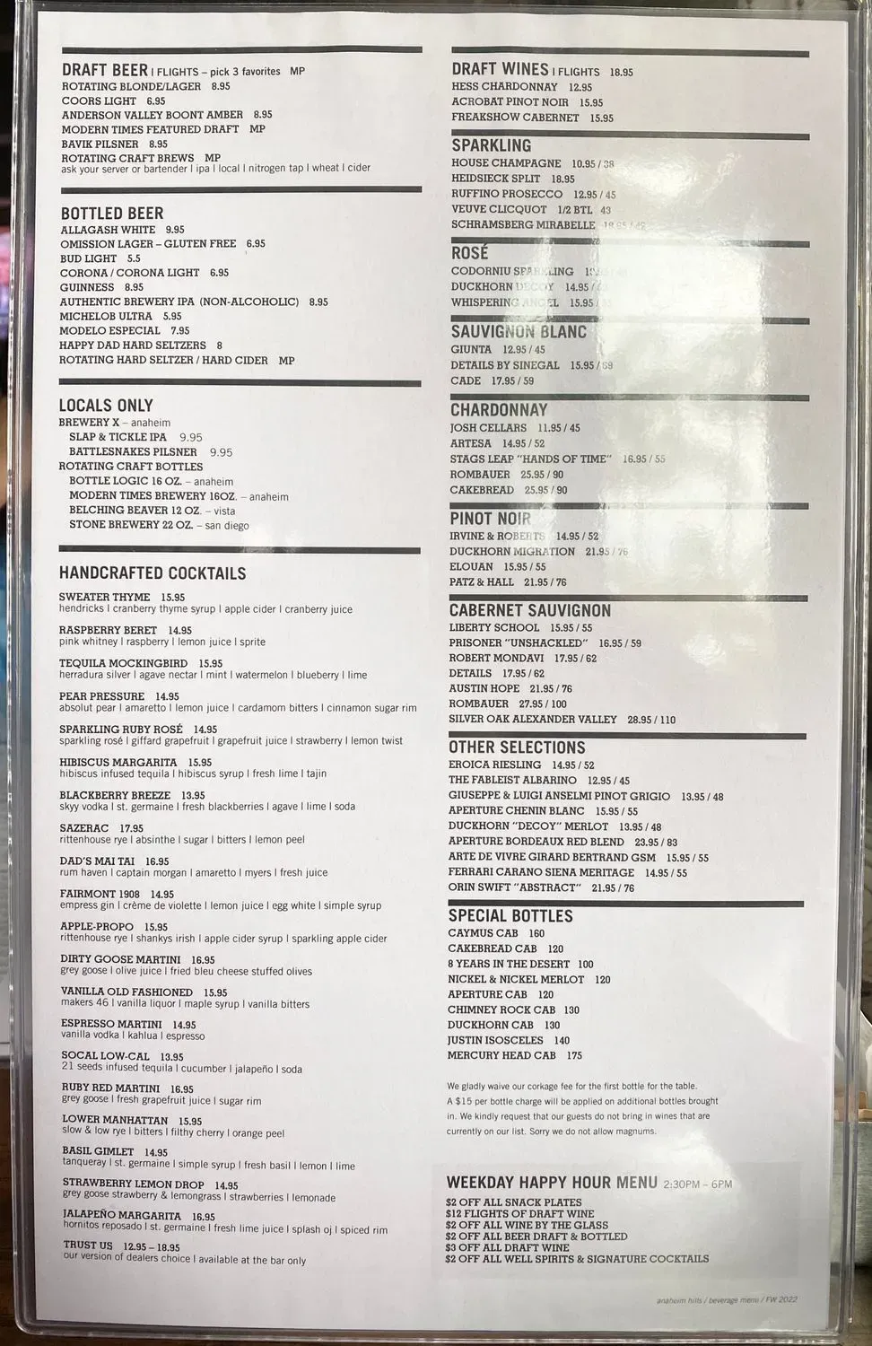 Menu 5