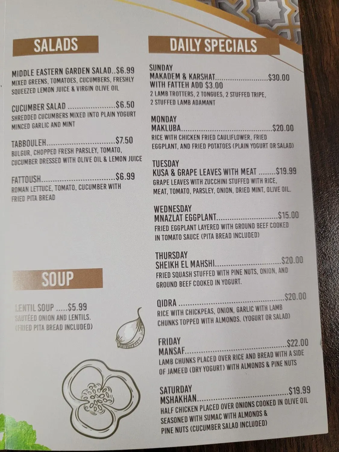 Menu 1