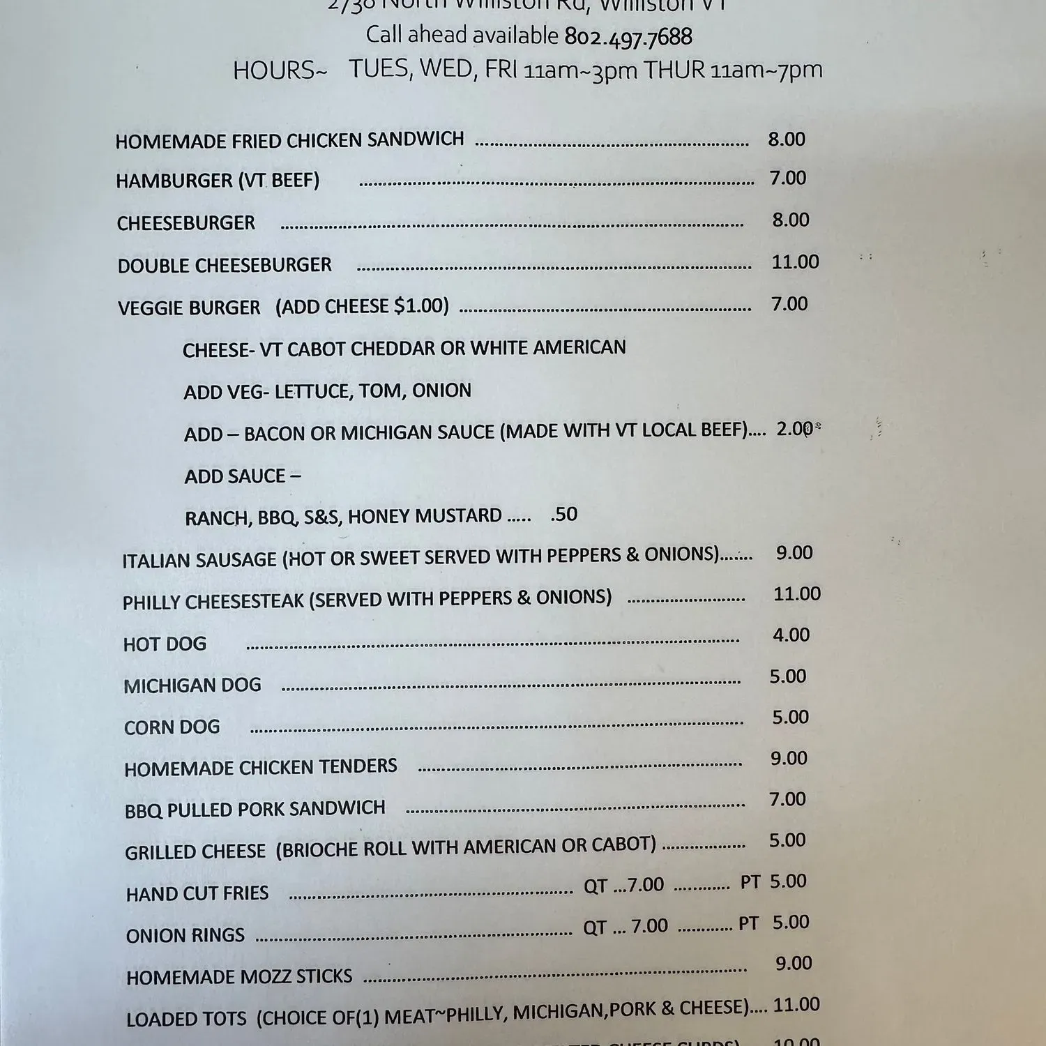 Menu 1