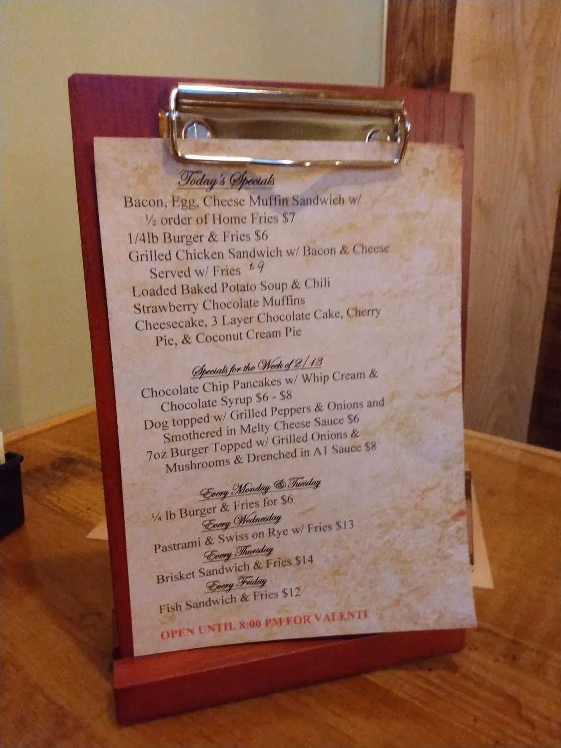 Menu 5