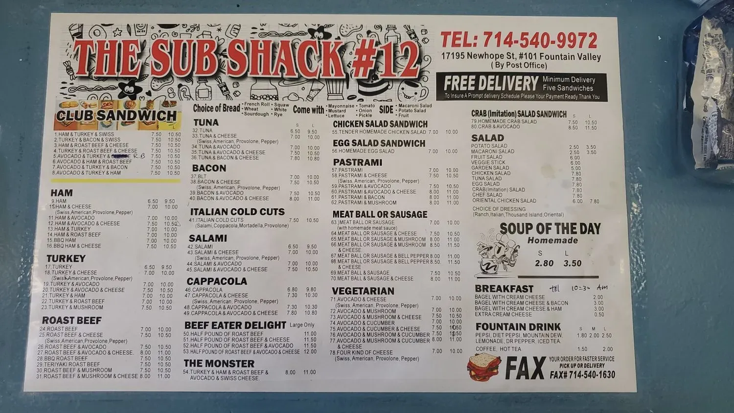 Menu 1