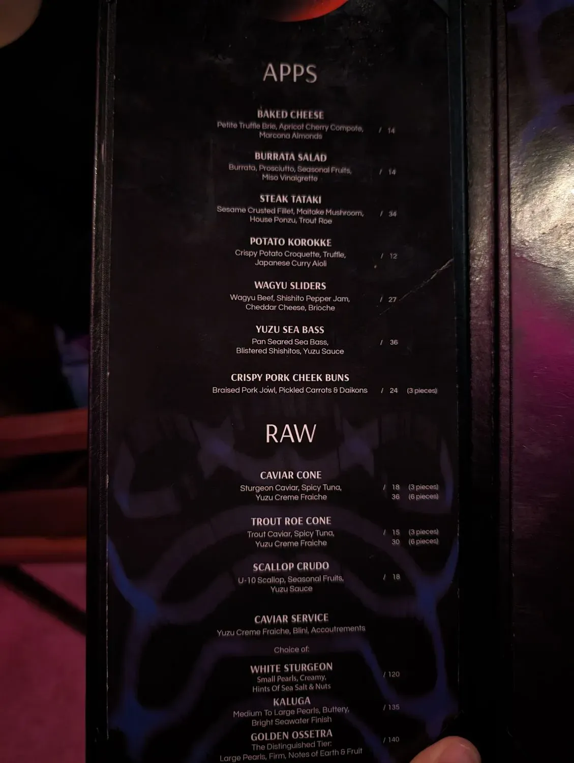 Menu 5