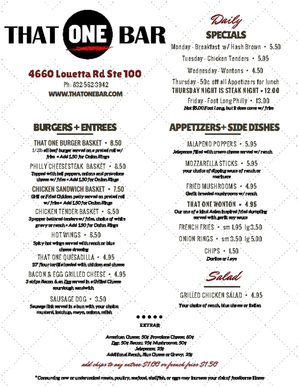 Menu 1