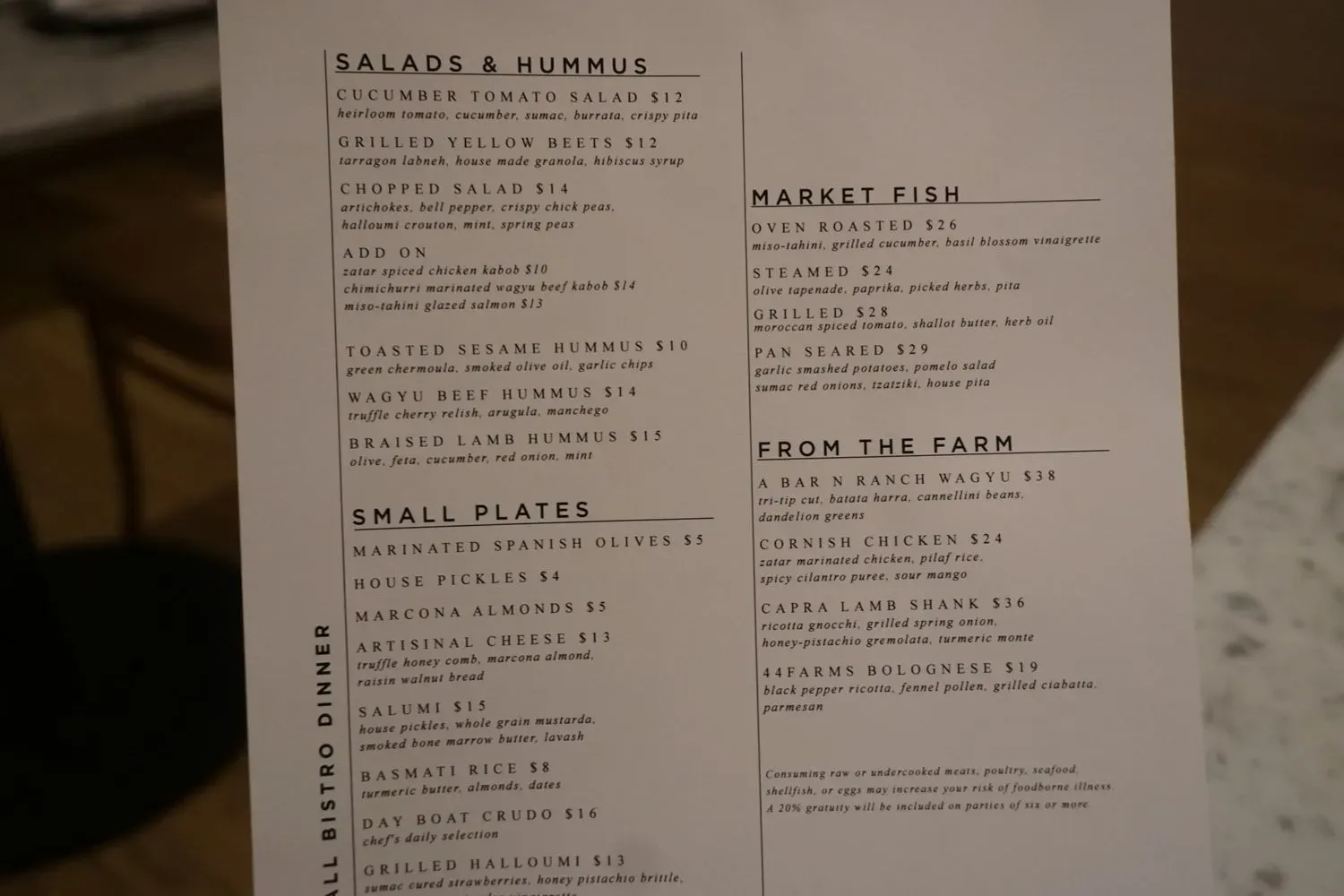 Menu 6