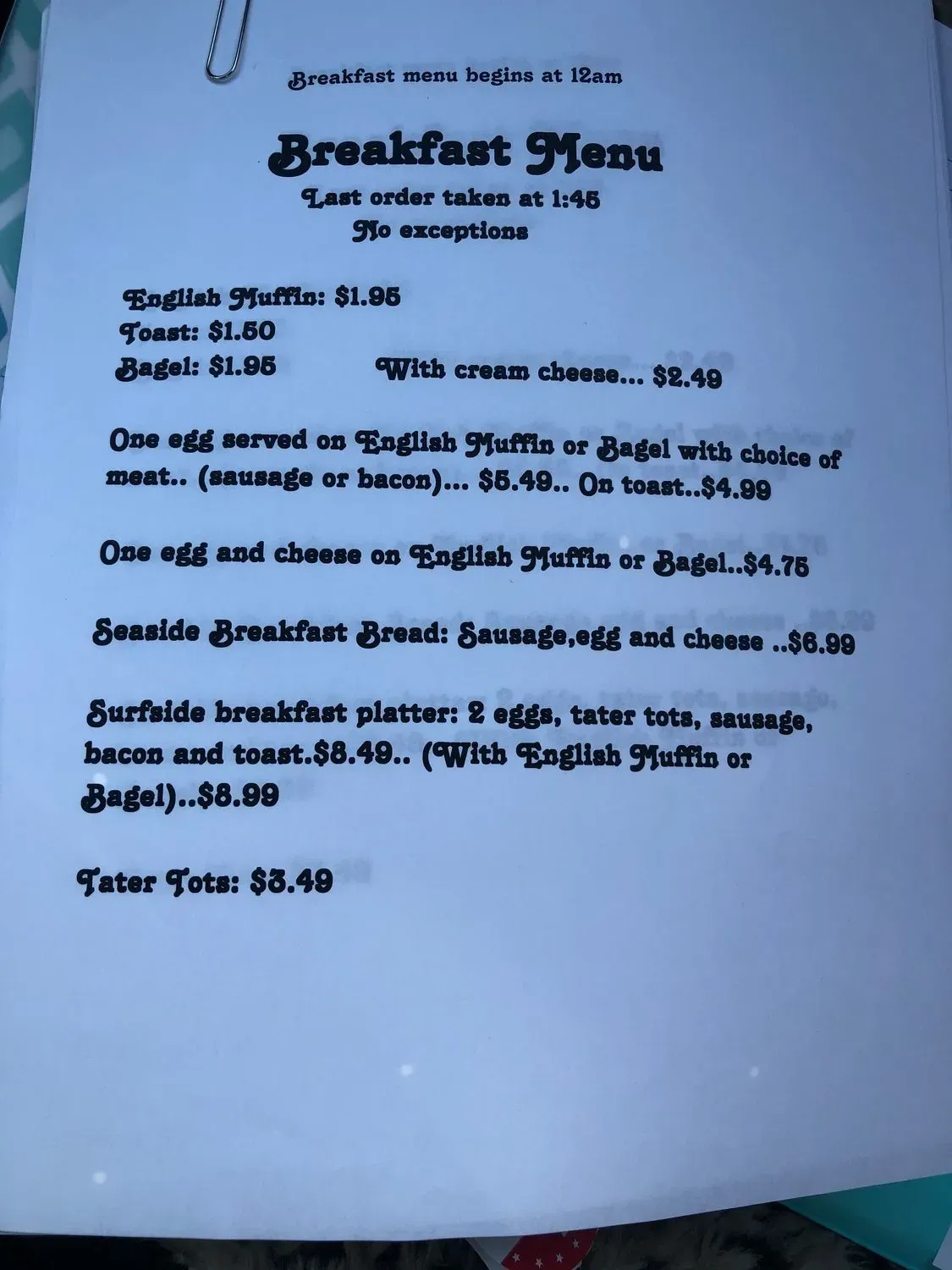 Menu 3