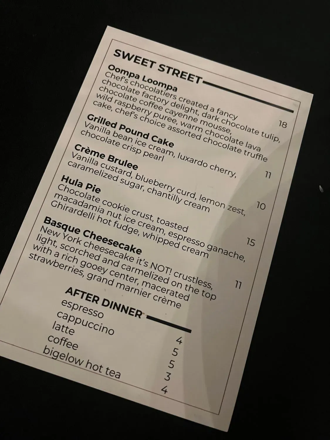 Menu 5