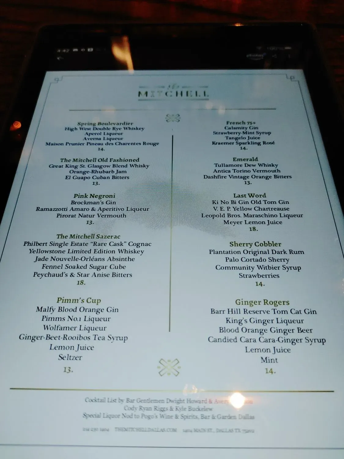 Menu 5