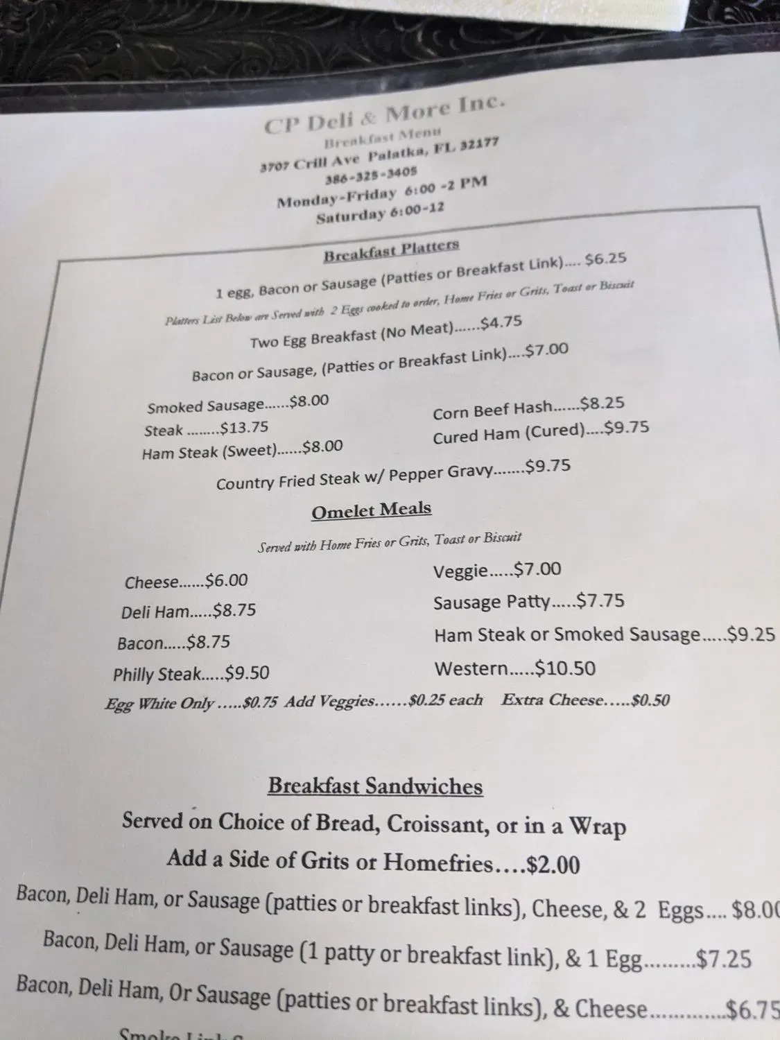 Menu 4