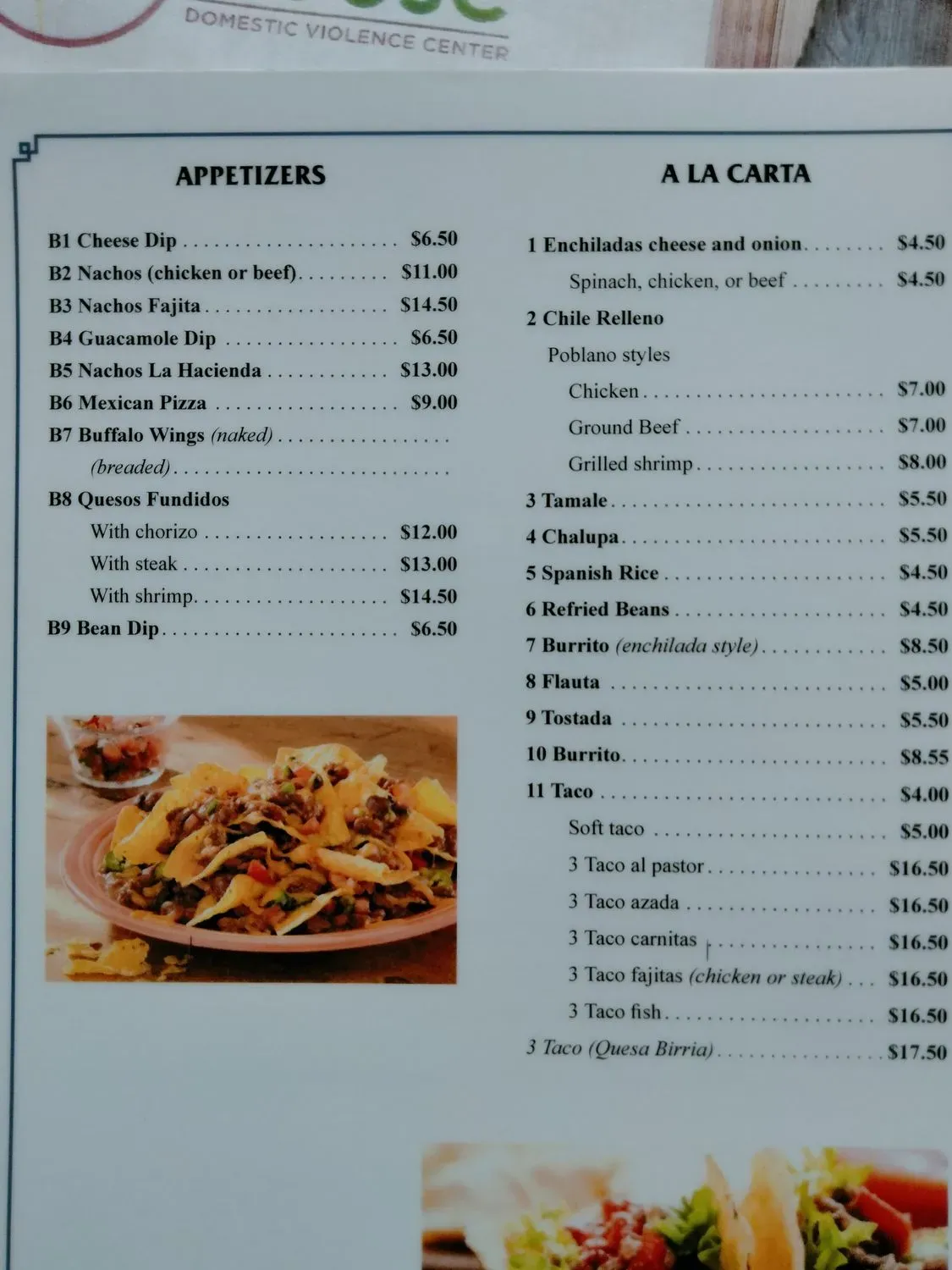 Menu 1