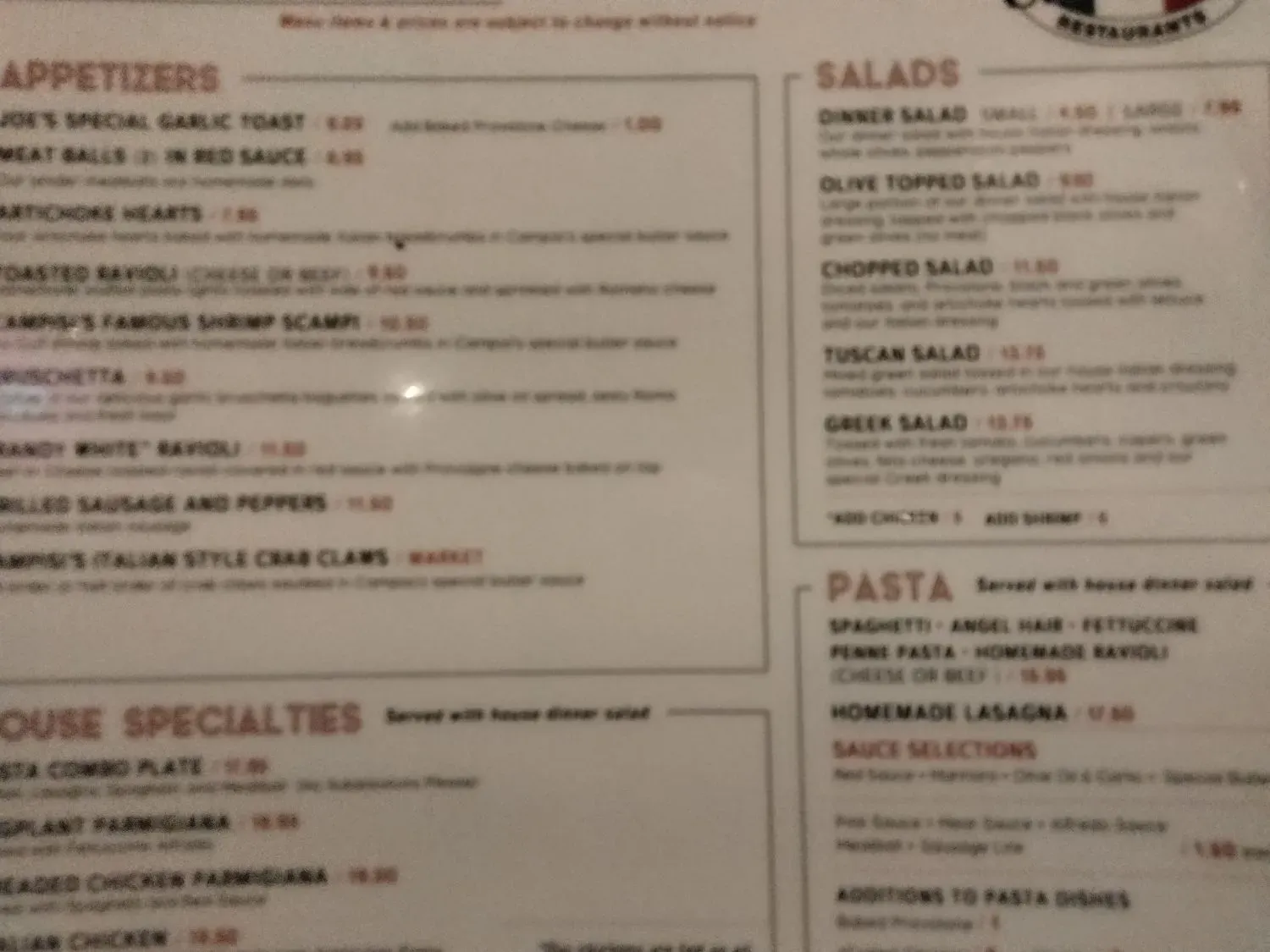 Menu 5