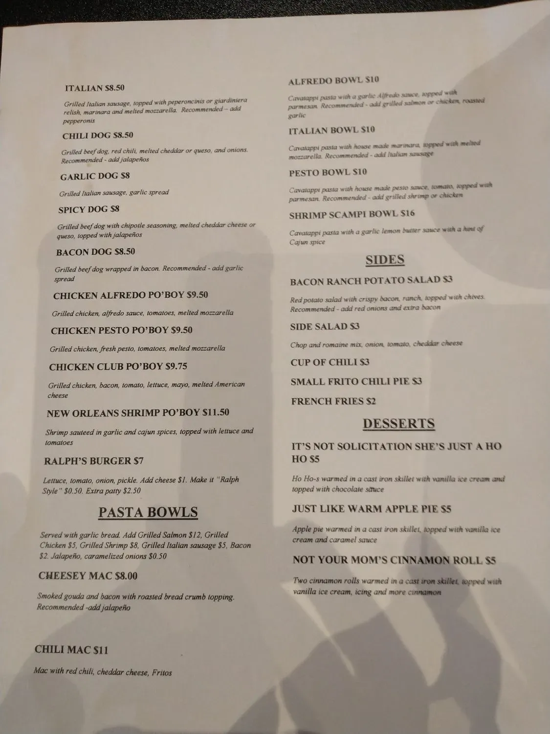 Menu 3