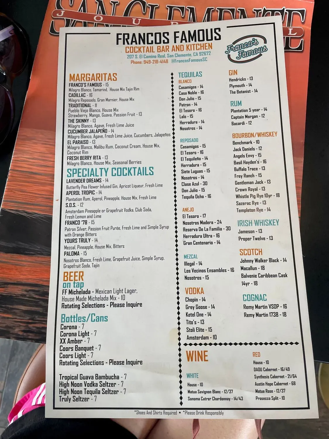 Menu 2