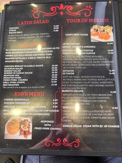 Menu 3