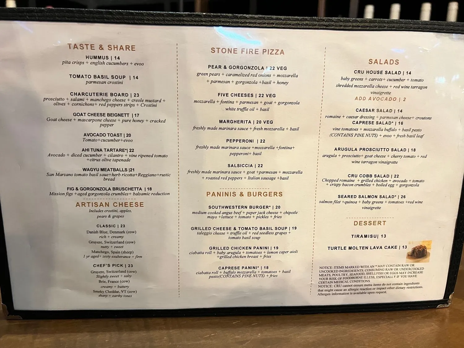 Menu 1