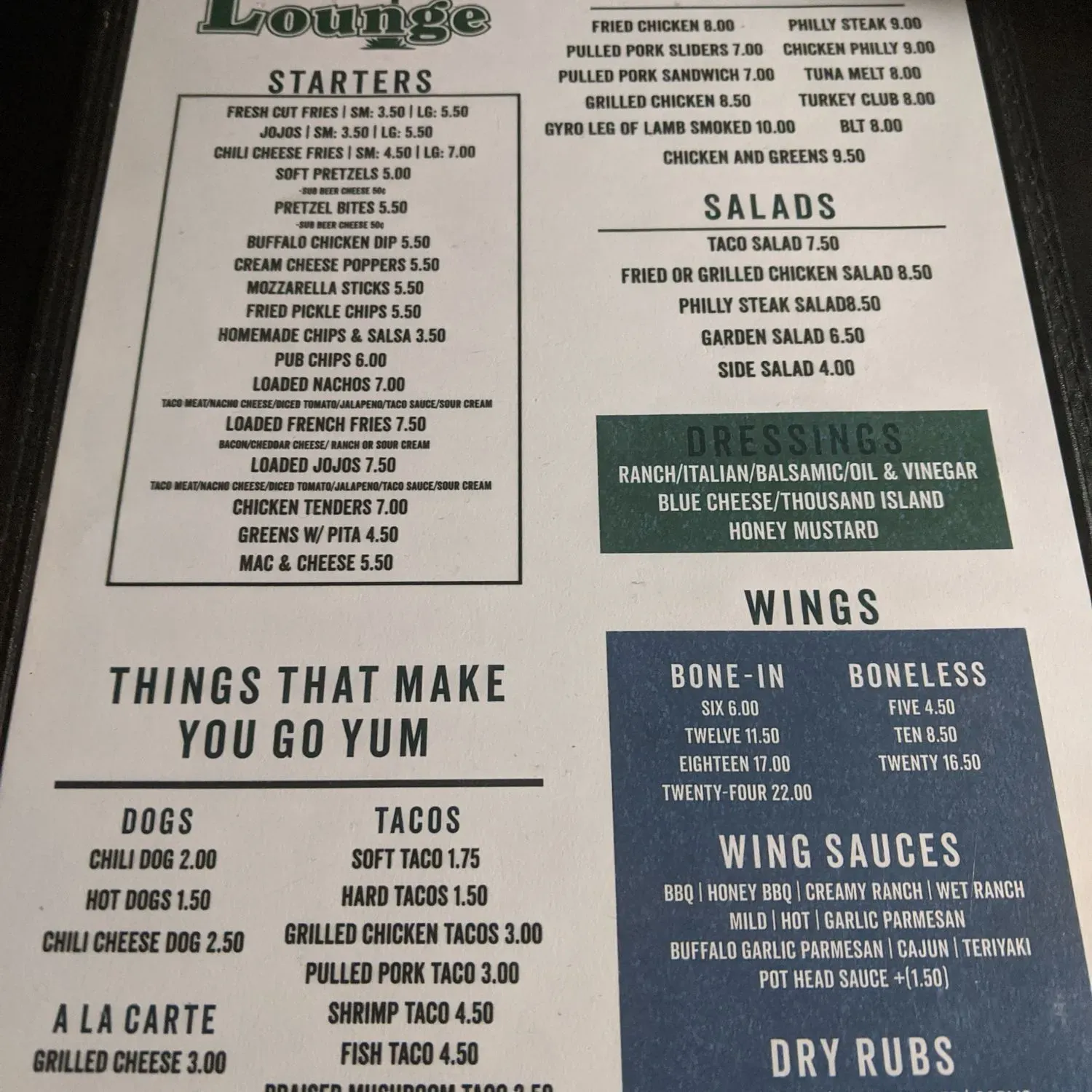 Menu 2