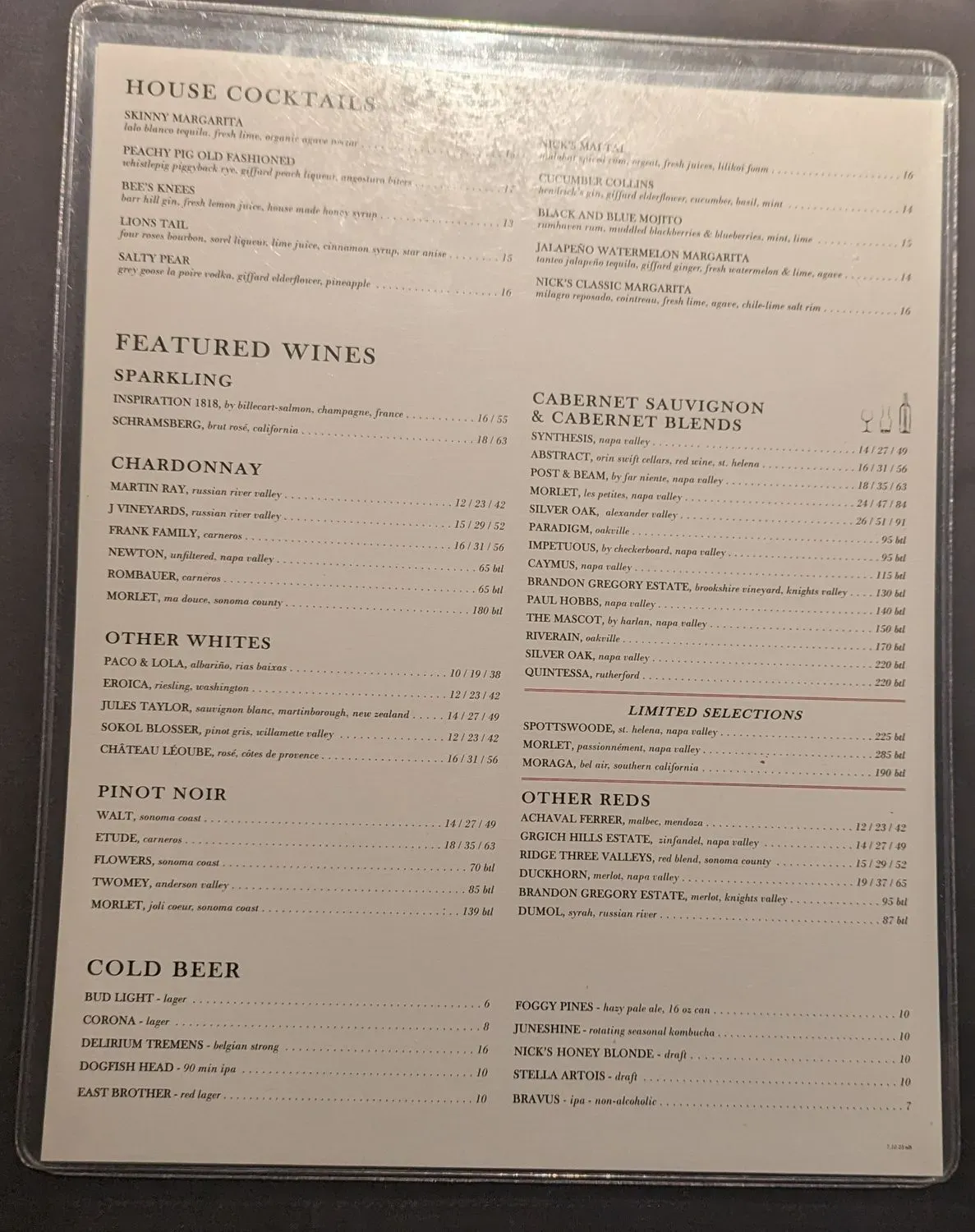 Menu 4