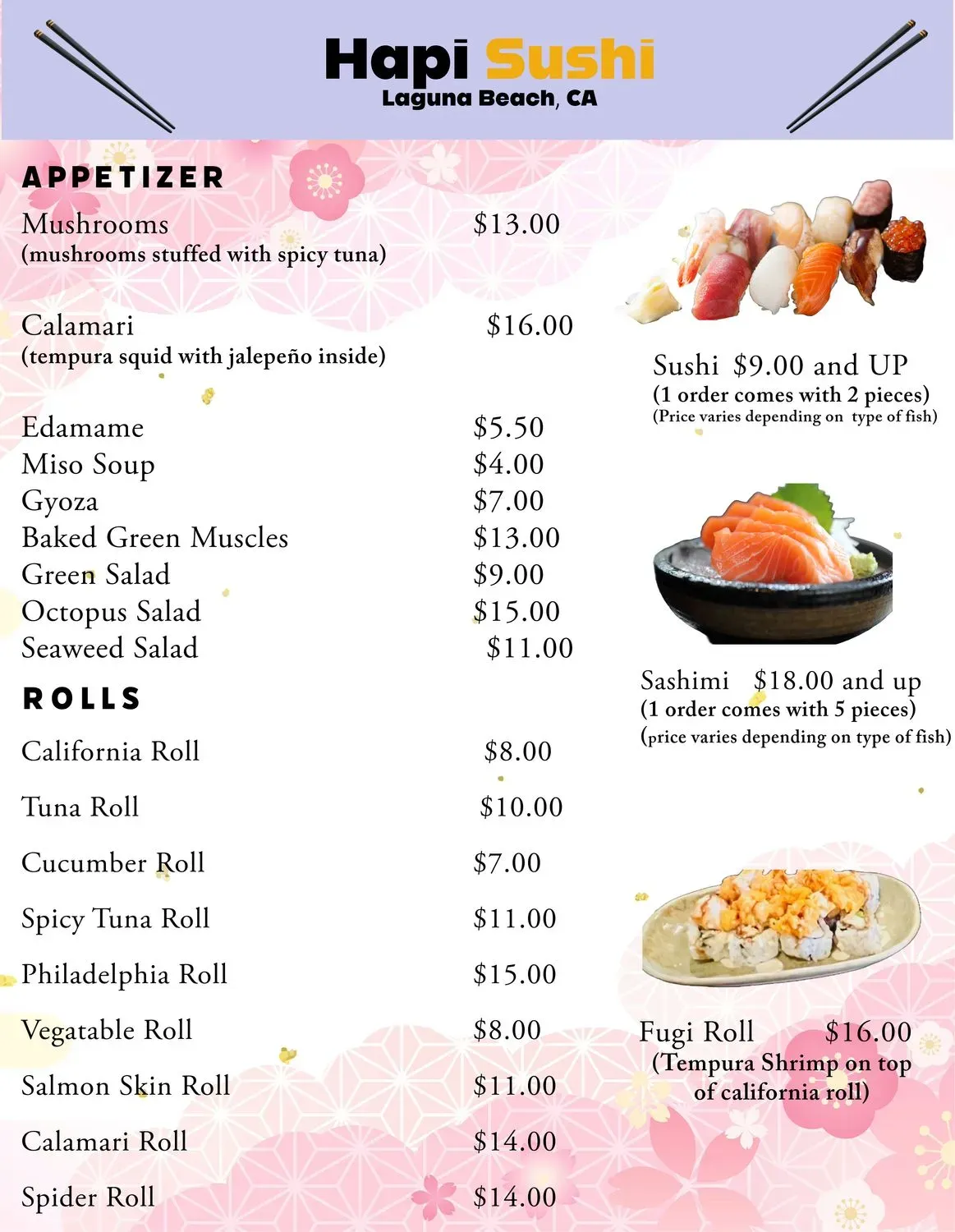 Menu 2