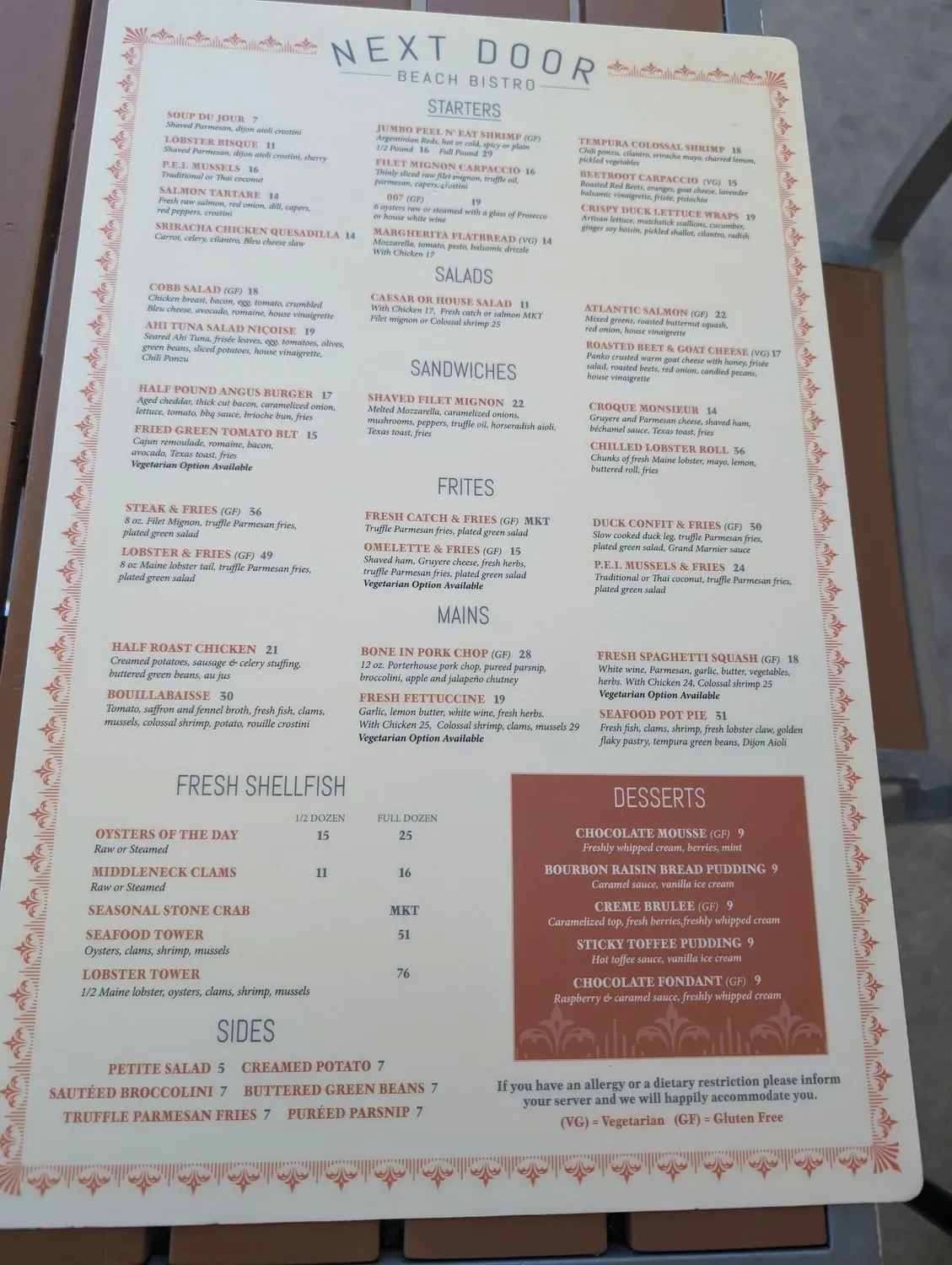 Menu 5