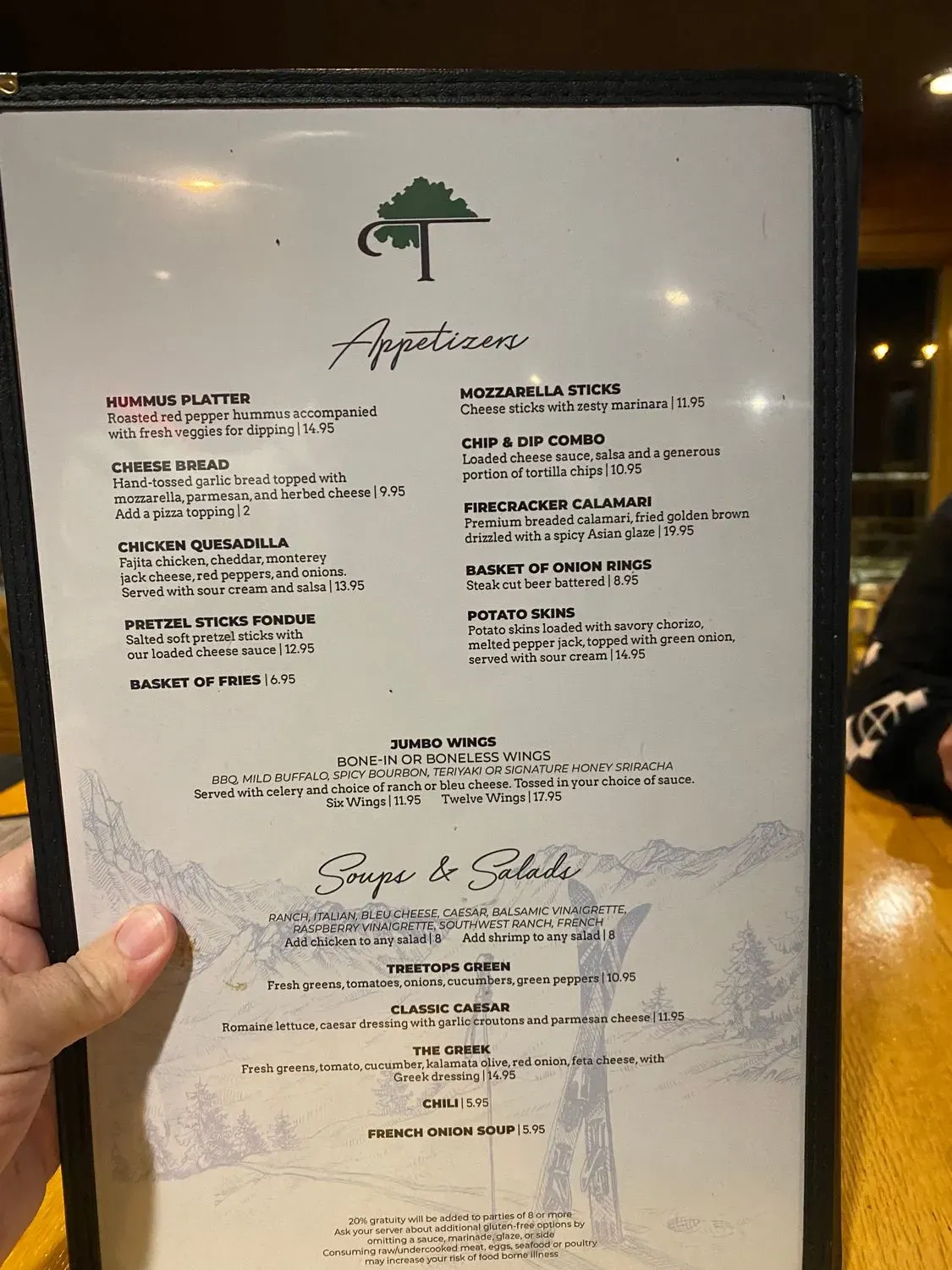 The Sports Bar at Treetops Resort Menu - Updated October 2025