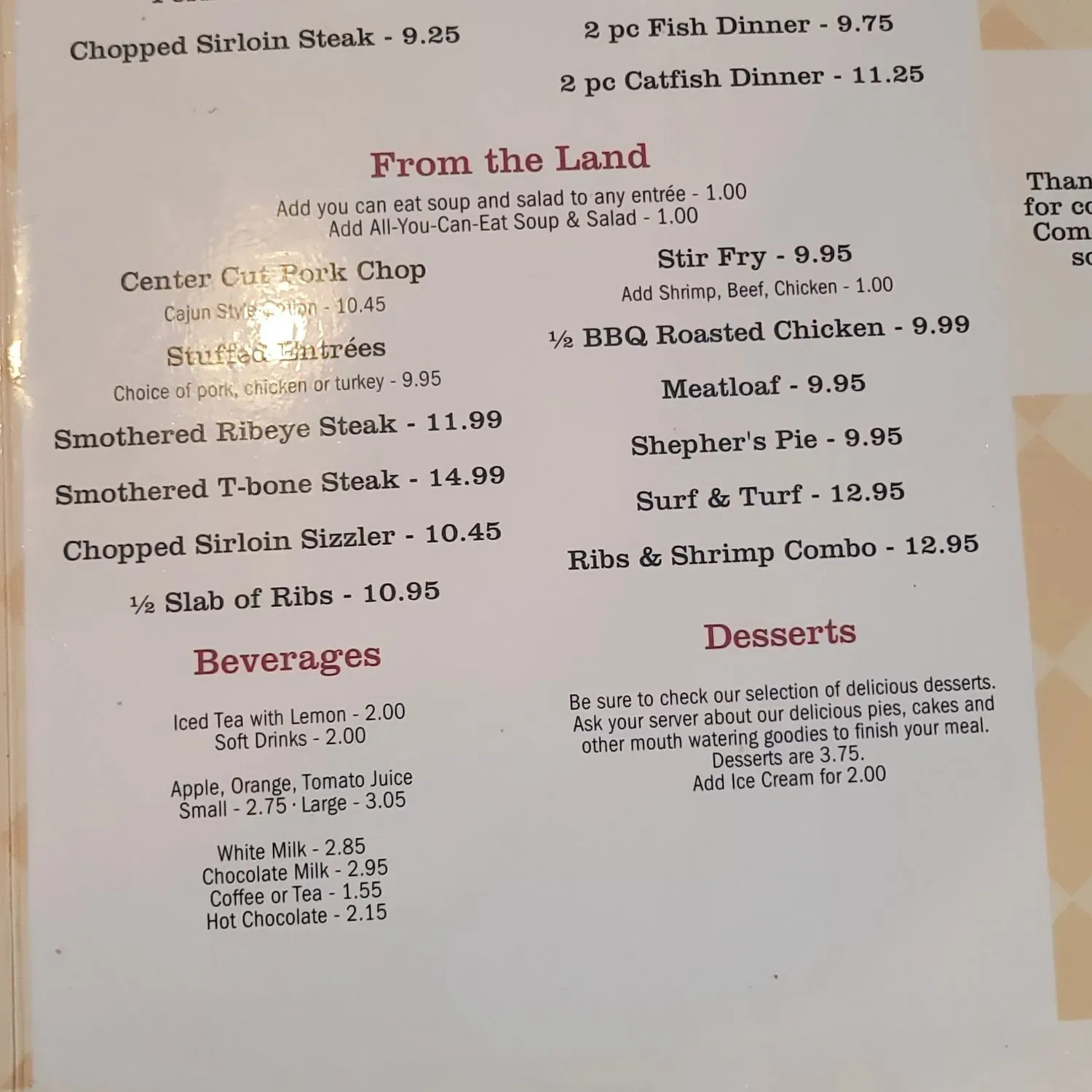 Menu 2