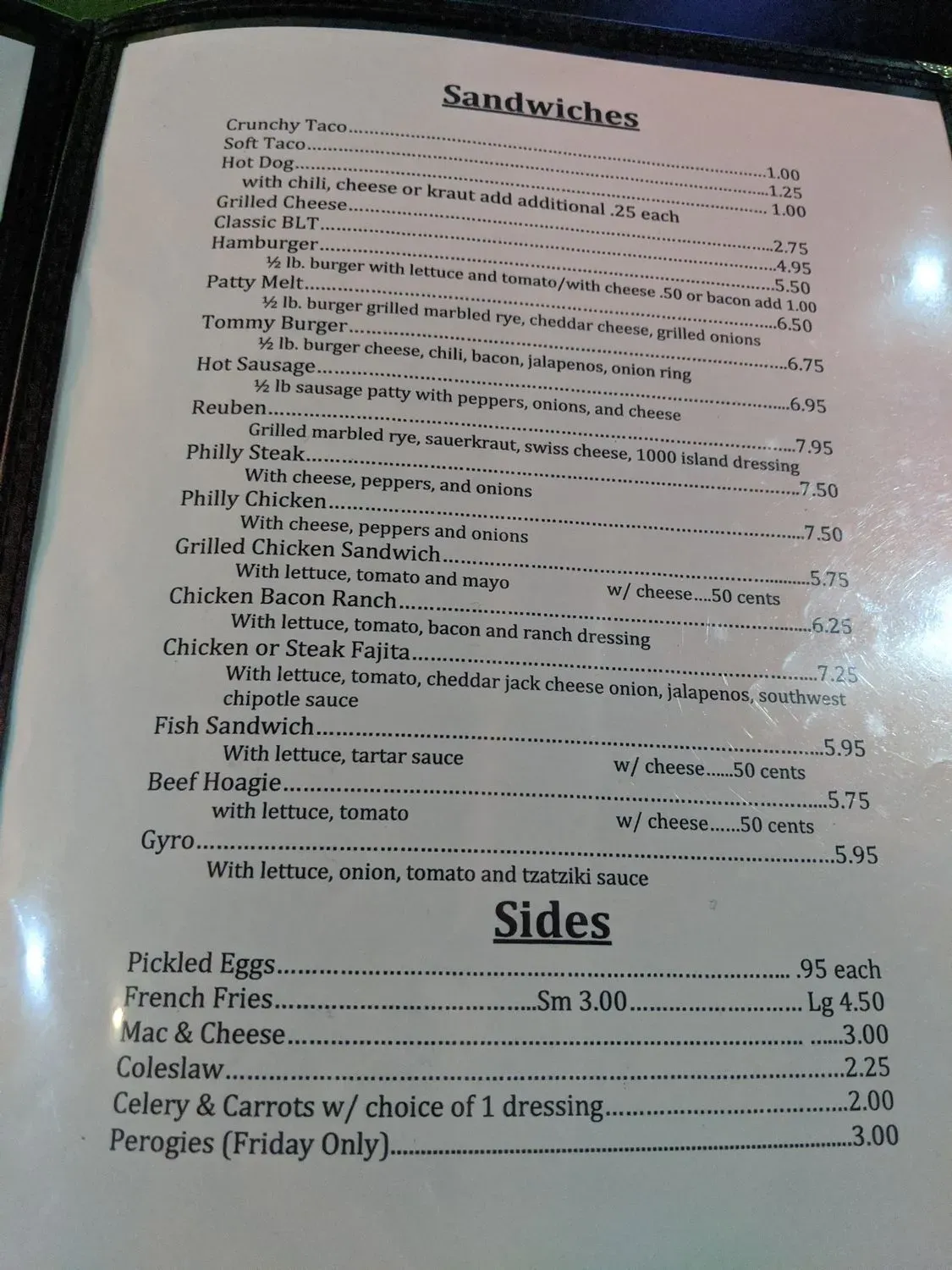 Menu 1